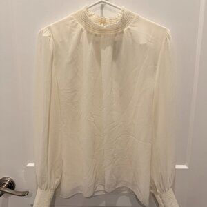 Aritzia Wilfred | Valencia long-sleeved top | Light Birch | Size L
